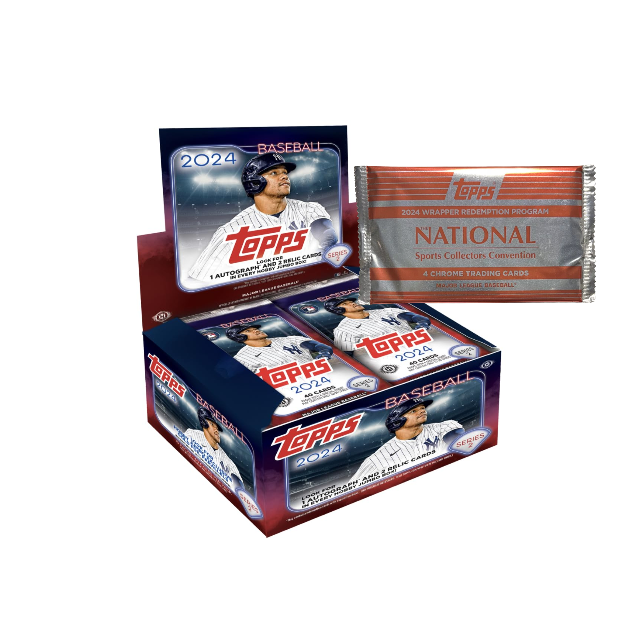 2024 Topps Series 2 Baseball Jumbo Box w/ 2024 NSCC Exclusive Silver Pack